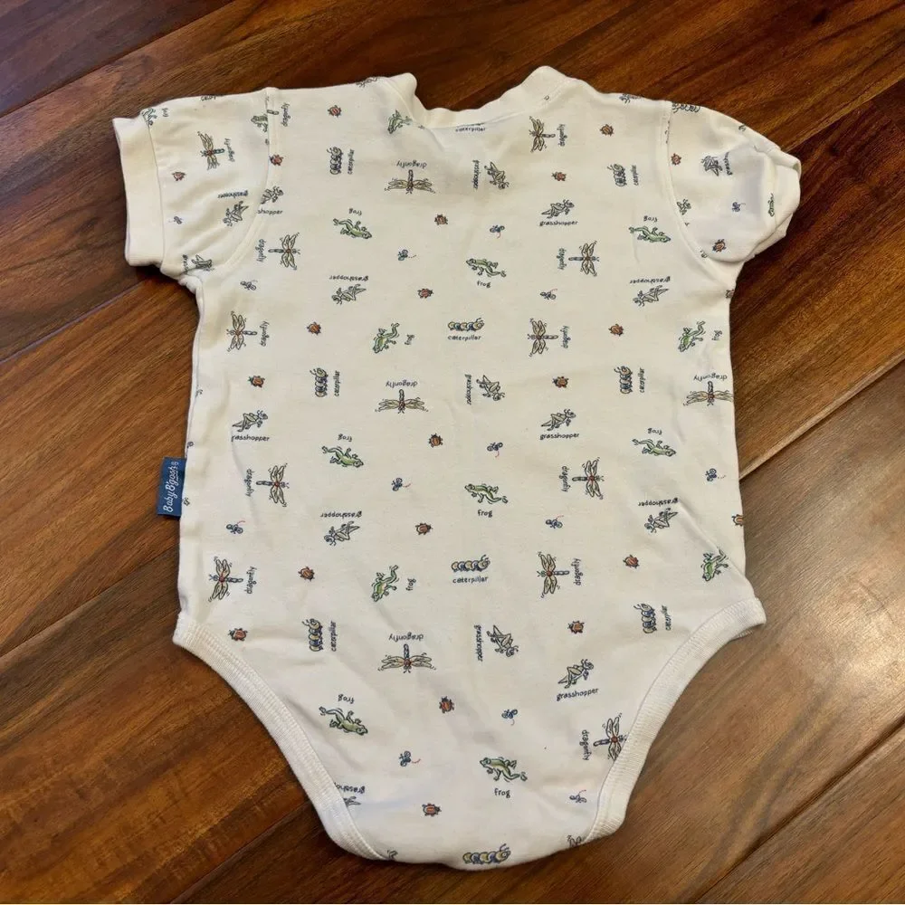 Osh Kosh B’Gosh Baby B’Gosh vintage white bugs short sleeve onesie
